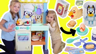 Download lagu Bluey and Bingo DIY Building Kitchen Pretend Play   Making Pavlova! Crafts for Kids mp3