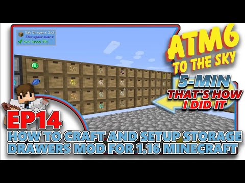 [ATM6: TO THE SKY] - How to Craft and Setup Storage Drawers - EP14