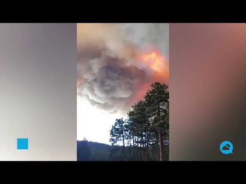 The largest fires in the history of Colorado, USA.