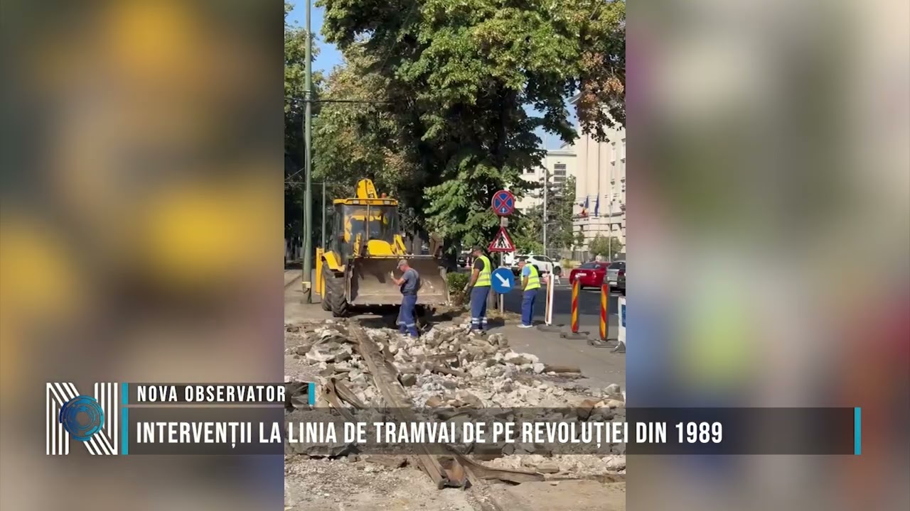 Intervenții la linia de tramvai de pe Revoluției din 1989