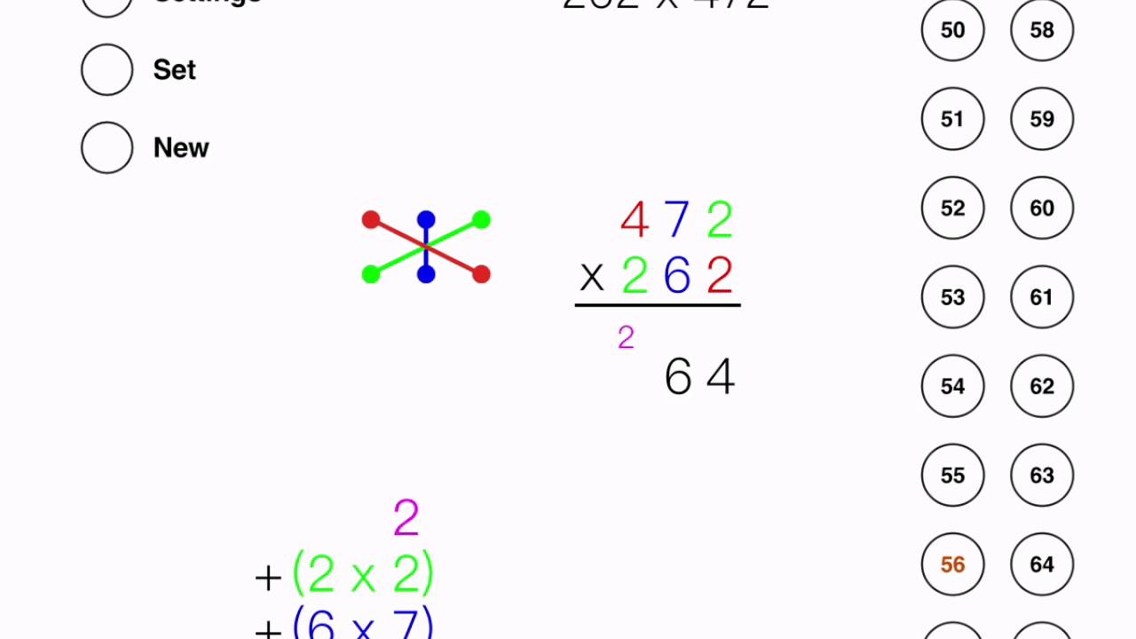 Vertically and Crosswise Multiplication with 3-digit numbers