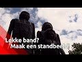 100 rubberen beelden in de voortuin