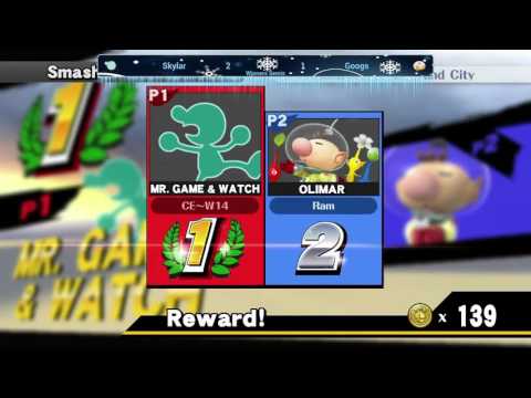Winter 2016 Smash 4 Arcadian Winners Semis - Skylar (Mr. Game & Watch) vs Googs (Olimar)