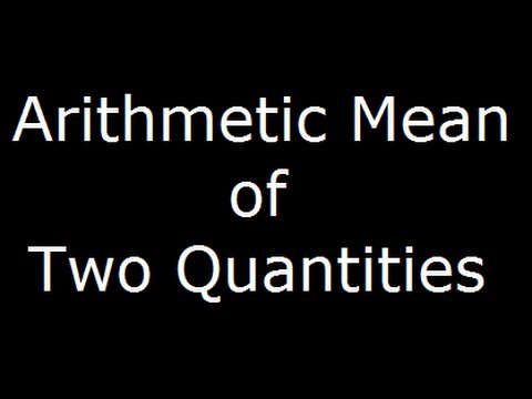 Arithmetic mean - Finding arithmetic mean