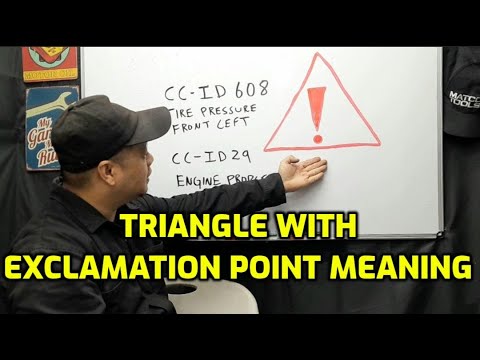 WHAT DOES A TRIANGLE WITH EXCLAMATION POINT MEAN?