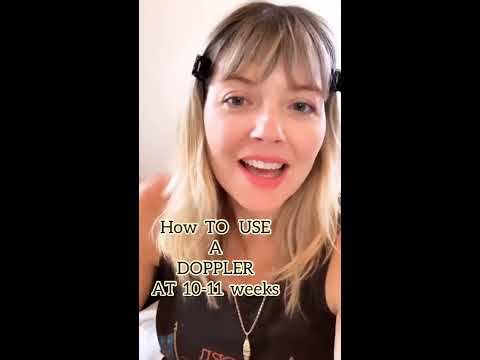 How to use a Doppler at 10 to 11 weeks pregnant