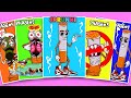 Sprunki Italian Brainrot Dud Udud Gendud Phases 1vs2vs3vs4 Sprunki Sticker Book Paper DIY