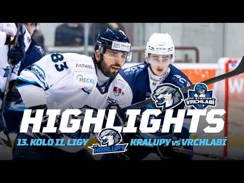 13. kolo HK Kralupy vs HC Stadion Vrchlabí | 2. liga 2025/26 Highlights