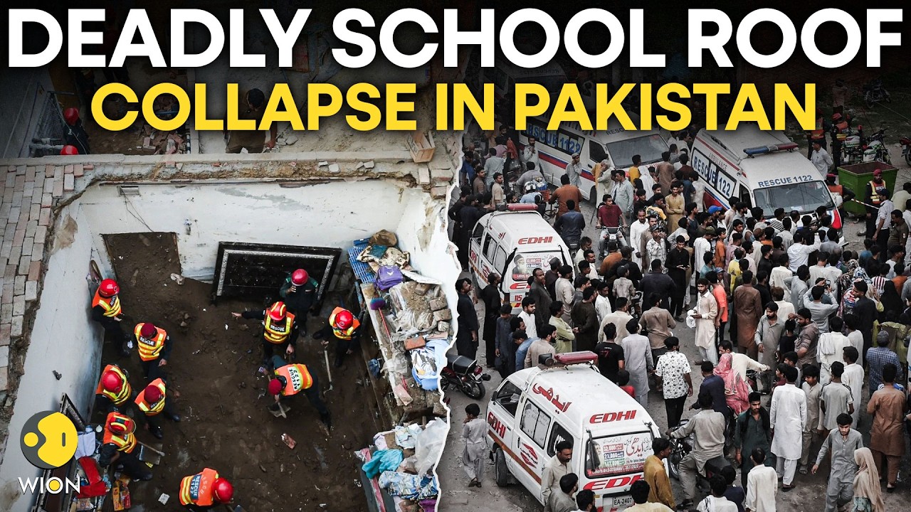 Pakistan School Roof Collapse LIVE: Deadly Roof Collapse In Peshawar, Mass Casualties Reported |WION