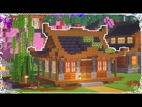 Mythra - Minecraft Japanese House Tutorial for Cherry Blossom Biome I Minecraft 1.20