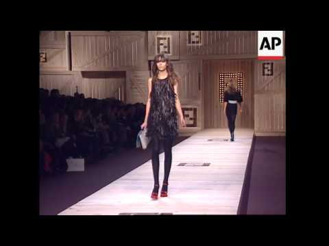 Karl Lagerfeld and Silvia Venturini Fendi show at Milan Fashion Week