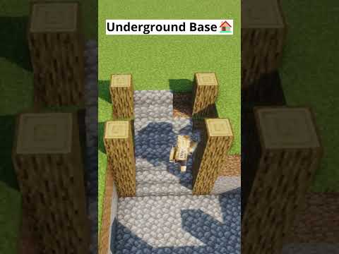 Insane Underground Base Build in Minecraft! 😱🔥 #shorts