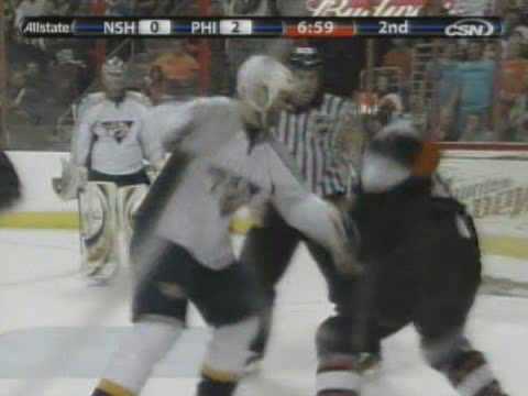 Greg de Vries vs Daniel Carcillo Mar 7, 2009