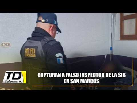 Capturan a falso inspector de la SIB en San Marcos