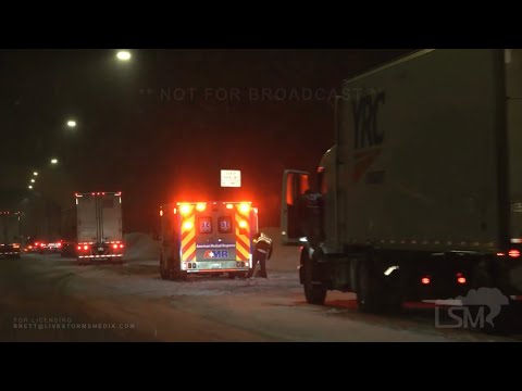 02-25-2021 Snoqualmie Pass, WA - Winter Storm - Stuck Vehicles and 18-Wheelers - Snow Plows
