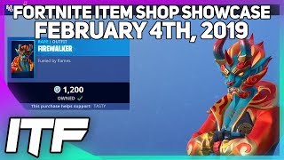 Fortnite Item Shop *NEW* FIREWALKER SKIN AND GOLDEN CLOUDS WRAP! [February 4th, 2019]