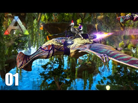 INICIANDO NOVO MAPA - Ark Crystal Isles Multiplayer - #01