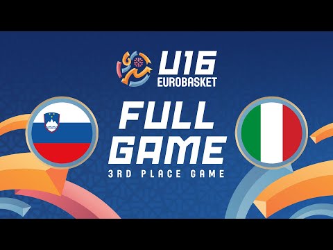 3RD PLACE | Slovenia v Italy | Full Basketball Game | FIBA U16 EuroBasket 2025