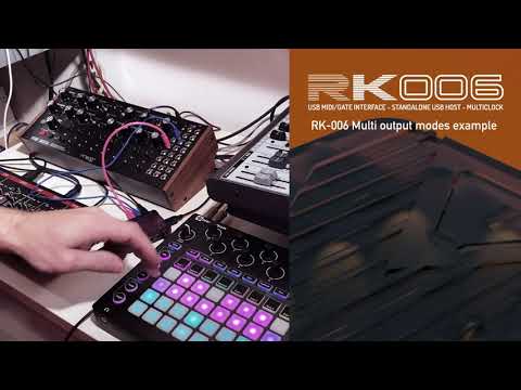 RK-006 Circuit & Moog DFAM MIDI trigger example