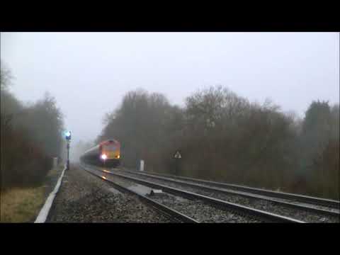 Class 60 60091 climbing the Lickey incline in the rain 2011