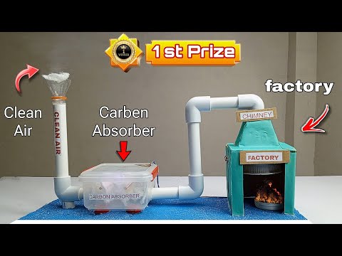 Unbelievable Science Project! 🏆 Carbon Purification Model for Factories 🌍