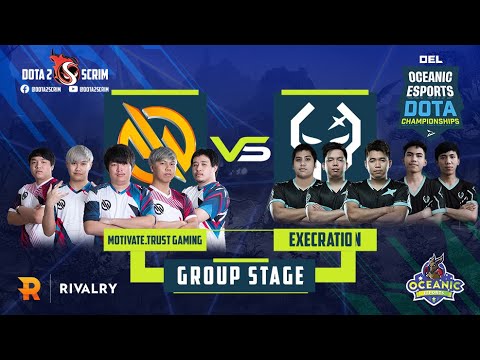 Motivate Trust Gaming vs Execration - Oceanic Esports Dota Championships - Group Stage - B02