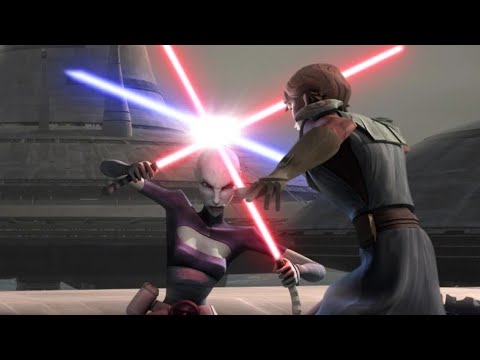Asajj Ventress vs Anakin on Kamino [4K HDR] - Star Wars: The Clone Wars