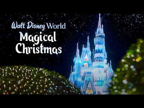Disney World Christmas Music & Ambience | Magic Kingdom, Joyful Holiday Tracks (4K) Human-made