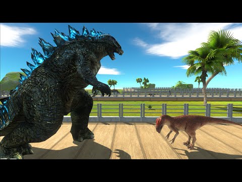 GODZILLA OASIS DEATH RUN - Animal Revolt Battle Simulator