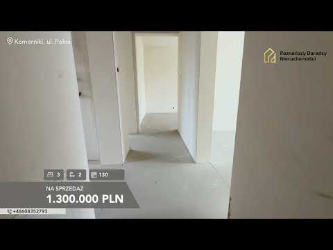 Komorniki, Polna - dom parterowy na sprzedaż