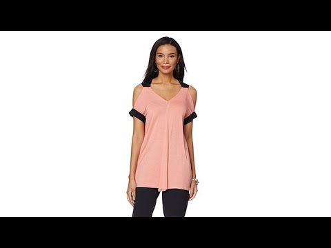 NENE by NeNe Leakes Elastic Crossback Top