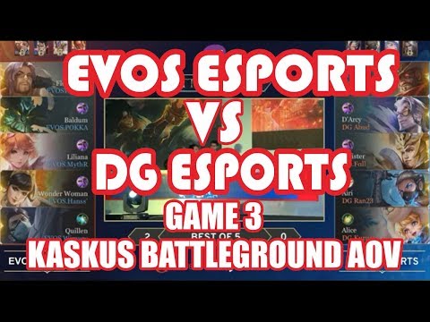 EVOS ESPORT VS DG ESPORTS GAME 3 - GRAND FINAL KASKUS BATTLEGROUND AOV