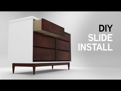 Upgrade an Old Dresser with Metal Drawer Slides (Under-Mount)