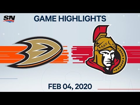 NHL Highlights | Anaheim Ducks vs. Ottawa Senators – Feb. 4, 2020