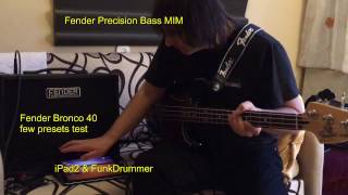 Video thumbnail for Fender Bronco 40 amp presets test by Mark Bether
