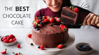 The BEST chocolate cake » eggless, dairy-free, vegan 🥳