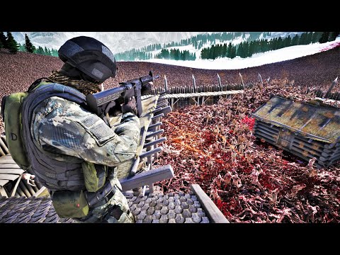 Jedi Knights & Special Forces Defending Viking Fortress from 600,000 Zombies - UEBS 2
