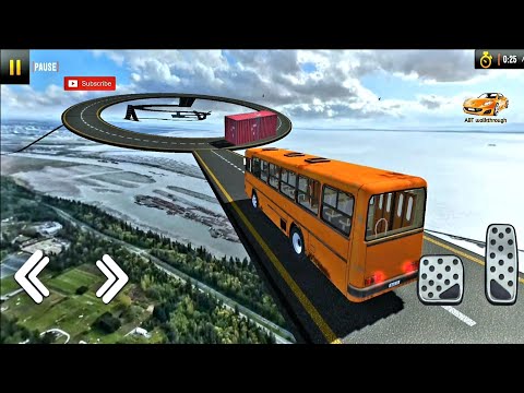 Impossible Bus Driving Racing : Crazy Stunt Driving simulator