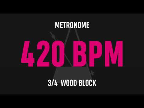 420 BPM 3/4 - Best Metronome (Sound : Wood block)
