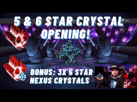 10x 5 star crystals and a 6 star crystal opening! Bonus 5 Star Nexus Crystals!