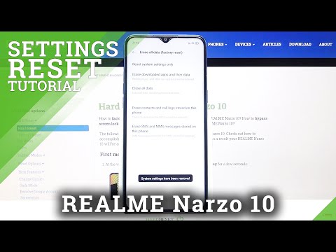 How to Restore Original Settings in REALME Narzo 10 – Reset Customized Options