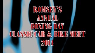 preview picture of video 'Romsey's Annual Boxing Day Classic Car & Bike Meet 2014'