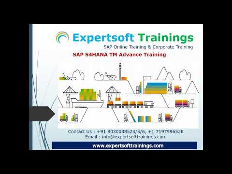 SAP S4HANA TM Advance Training | SAP S4HANA TM 2020 Advance Training