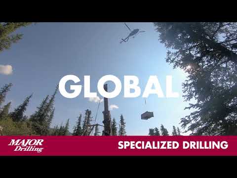 Major Drilling -Time Lapse Heli-support Setup