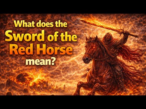 What does the Sword mean on the red horse of revelation?