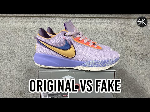 LEBRON 20 Violet Frost REAL VS FAKE