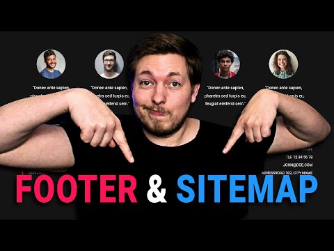 20 | HOW TO CREATE A FOOTER HTML SITEMAP | 2023 | Learn HTML and CSS Full Course for Beginners