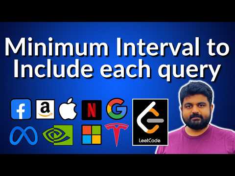 Minimum Interval to Include Each Query: 1851 - faang interview question