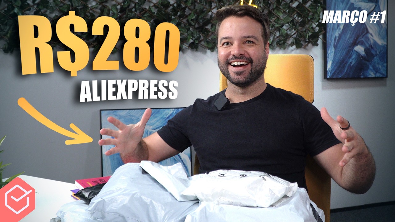 7 PRODUTOS DIFERENCIADOS e BARATOS que IMPORTEI do ALIEXPRESS até R$280 para NÃO TER TAXA MAIOR!