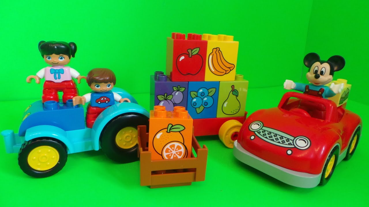 Lego Duplo Farmer and Tractor Learn about Colors & Fruits Unboxing set 10615